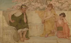Walter MacEwen, Contemplation, oil on canvas