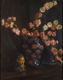 Dorothy A. Keyes, Cherry blossoms, oil on canvas