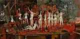 Edgar Louis Ewing, The Queen's Float, oil on masonite