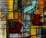 Interior by Leonardo Nierman, 1958, oil on canvas, sold Sep 2014