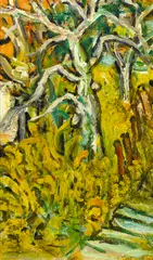 Sacha Moldovan, Les Arbres Blancs (The White Trees), circa 1963, oil on canvas