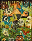Clayton Brothers, Day of the Dead, 1996, mixed media on paper