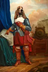 The Commander by Thierry Poncelet, 1994, oil on canvas, offered Sep 2014