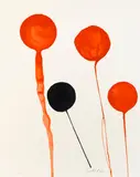 Bulles d'Air by Alexander Calder, c. 1965, Lithograph in colors on wove paper, sold Sep 2014