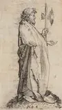 Martin Schongauer, St. Matthew, from The Twelve Apostles (B. 41; L. 50), c. 1480