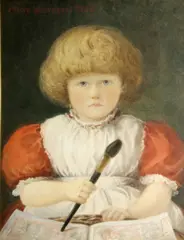 Mary D. Tothill, Olive - a portrait, watercolor over pencil