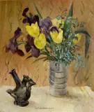 Victor Michail Arnautoff, Yellow tulips, oil on canvas