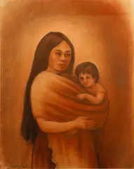 Edith Anne Hamlin, Yalálag woman; El guitarrero; Niña del mercado (a group of three), first
