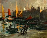 Jules Eugene Pages, Port of Quiberon, Brittany