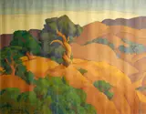 Horatio Nelson Poole, Summer hills, 1930, oil on canvas