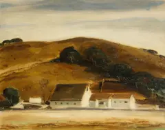 Louis Siegriest, Thought to be Hatton Ranch, oil on canvas affixed to board