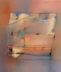 David Blackburn, Beach Landscape, 1985, pastel on paper
