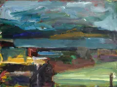 Terry St. John, From San Pablo Yacht Club, 1988, oil on board
