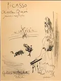 Femme au Balcon, Affiche Oeuvre Gravé (B. 1289; M. 335; Cz. 38) by Pablo Picasso, 1960, Lithographic poster, from the unsigned edition of 645 (there was also a signed edition of 145 on Arches), sold Aug 2014