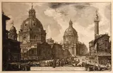 Giovanni Battista Piranesi, Veduta delle due Chiese, l'una detta della Madonna di Loreto..., from Vedute di Roma (H. 66; W. 199)