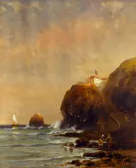 G.W. Baurman, Cliff House, San Francisco, 1886, oil on canvas