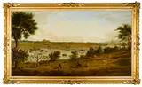 Joseph Lee, The residence of Dr. Samuel Merritt, Oakland, oil on canvas