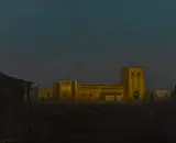 Will Sparks, Adobe at night, oil on canvas