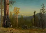 Albert Bierstadt, View through the trees