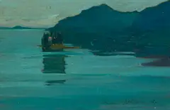 Francis J. McComas, Emerald Cove, Lake Tahoe, 1908, oil on canvas board