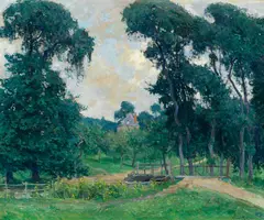 Guy Rose, A Normandy farm, oil on canvas