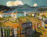 Selden Connor Gile, Tiburon highway along the lagoon