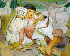 Eleanor Colburn, Little Brother Pedro, oil on canvas