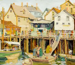 Annette Irwin Riddell, Back Bay, oil on canvas