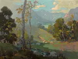 Elmer Wachtel, Summer splendor along a stream