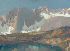 Spring thaw, High Sierras by Franz Bischoff, oil on board, sold Aug 2014