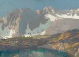 Spring thaw, High Sierras by Franz Bischoff, oil on board, sold Aug 2014