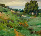 Jean Mannheim, Arch Beach, Laguna, oil on canvas