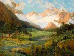 William Lees Judson, The Minarets (Ritter Range, Sierra Nevada Mountains), 1923, oil on canvas