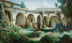 Charles Percy Austin, Mission San Juan Capistrano, 1924, oil on canvas