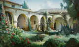 Charles Percy Austin, Mission San Juan Capistrano, 1924, oil on canvas