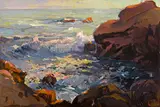 Monterey on 17 Mile Drive by Franz Bischoff, oil on board, sold Aug 2014