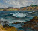 Paul Dougherty, The cove, casein on masonite