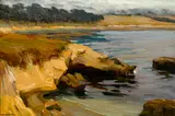 Jean Mannheim, Cove near Carmel, oil on canvas