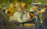 Franz Bischoff, Bathers, oil on canvas