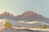 John William Hilton, Desert spring, oil on board