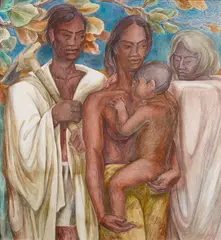 Juliette May Fraser, Ohana, 1955, fresco