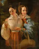 The love letter by German School, oil on canvas, sold Jul 2014