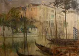 Ferruccio Scattola, Venice, oil on canvas