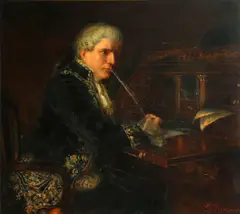 G. Tanner, A pensive moment, oil on canvas