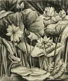 Edith Anne Hamlin, Spring fragrance; Lilies (two), first oil on canvas affixed to board; second