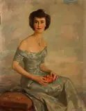 Gleb Alexander Ilyin, Portrait of Eleanore Weekbaugh, oil on canvas