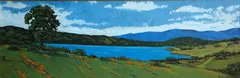 Jesse Don Rasberry, Lake Berryessa, oil on masonite
