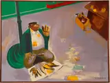 B. Petrov, Farewell to Klochkovskay, 1989, oil on canvas