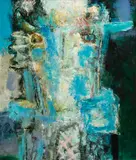 Sergey Sangalov, Green Visit, 1989, oil on canvas