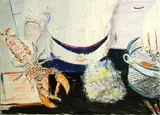 Billy Sullivan, Untitled (Melons on a plate), 1989; Untitled (Lobster dinner), 1984 (2)
